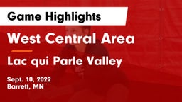West Central Area vs Lac qui Parle Valley  Game Highlights - Sept. 10, 2022
