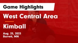 West Central Area vs Kimball  Game Highlights - Aug. 25, 2023
