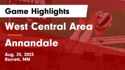 West Central Area vs Annandale  Game Highlights - Aug. 25, 2023