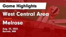 West Central Area vs Melrose  Game Highlights - Aug. 25, 2023