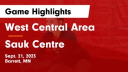 West Central Area vs Sauk Centre  Game Highlights - Sept. 21, 2023