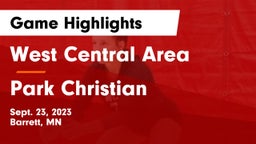 West Central Area vs Park Christian  Game Highlights - Sept. 23, 2023