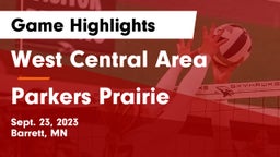 West Central Area vs Parkers Prairie  Game Highlights - Sept. 23, 2023