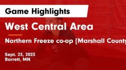 West Central Area vs Northern Freeze co-op [Marshall County Central/Tri-County]  Game Highlights - Sept. 23, 2023
