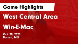 West Central Area vs Win-E-Mac  Game Highlights - Oct. 20, 2023