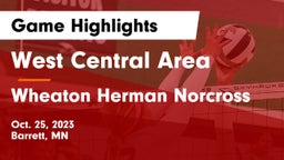 West Central Area vs Wheaton Herman Norcross Game Highlights - Oct. 25, 2023