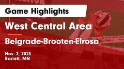 West Central Area vs Belgrade-Brooten-Elrosa  Game Highlights - Nov. 2, 2023