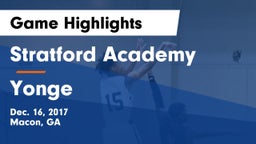 Stratford Academy  vs Yonge  Game Highlights - Dec. 16, 2017