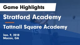 Stratford Academy  vs Tattnall Square Academy  Game Highlights - Jan. 9, 2018