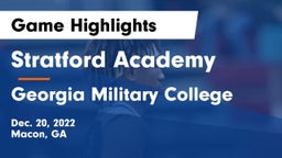 Stratford Academy  vs Georgia Military College  Game Highlights - Dec. 20, 2022