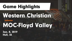 Western Christian  vs MOC-Floyd Valley  Game Highlights - Jan. 8, 2019