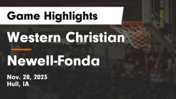 Western Christian  vs Newell-Fonda  Game Highlights - Nov. 28, 2023
