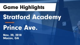 Stratford Academy  vs Prince Ave. Game Highlights - Nov. 20, 2018