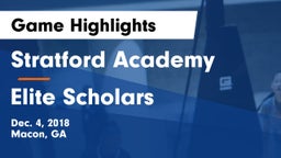 Stratford Academy  vs Elite Scholars Game Highlights - Dec. 4, 2018