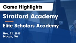 Stratford Academy  vs Elite Scholars Academy  Game Highlights - Nov. 22, 2019