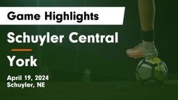 Schuyler Central  vs York  Game Highlights - April 19, 2024