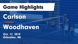 Carlson  vs Woodhaven  Game Highlights - Oct. 17, 2019