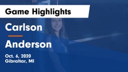 Carlson  vs Anderson  Game Highlights - Oct. 6, 2020