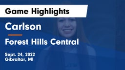 Carlson  vs Forest Hills Central  Game Highlights - Sept. 24, 2022