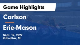 Carlson  vs Erie-Mason  Game Highlights - Sept. 19, 2022