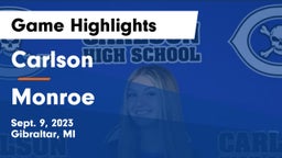 Carlson  vs Monroe  Game Highlights - Sept. 9, 2023