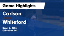 Carlson  vs Whiteford  Game Highlights - Sept. 9, 2023