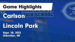Carlson  vs Lincoln Park  Game Highlights - Sept. 28, 2023