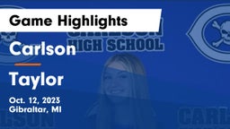 Carlson  vs Taylor  Game Highlights - Oct. 12, 2023