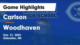 Carlson  vs Woodhaven  Game Highlights - Oct. 21, 2023
