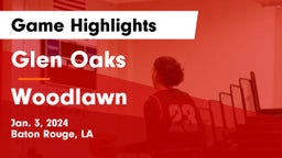 Glen Oaks  vs Woodlawn  Game Highlights - Jan. 3, 2024