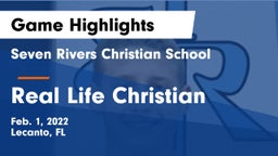 Seven Rivers Christian School vs Real Life Christian Game Highlights - Feb. 1, 2022