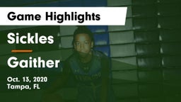 Sickles  vs Gaither  Game Highlights - Oct. 13, 2020