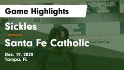 Sickles  vs Santa Fe Catholic  Game Highlights - Dec. 19, 2020