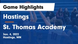 Hastings  vs St. Thomas Academy   Game Highlights - Jan. 4, 2022