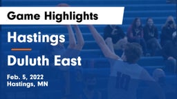 Hastings  vs Duluth East  Game Highlights - Feb. 5, 2022