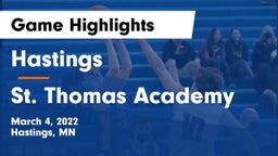 Hastings  vs St. Thomas Academy   Game Highlights - March 4, 2022
