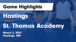 Hastings  vs St. Thomas Academy   Game Highlights - March 3, 2023