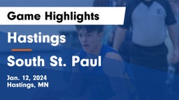 Hastings  vs South St. Paul  Game Highlights - Jan. 12, 2024