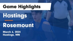Hastings  vs Rosemount  Game Highlights - March 6, 2024