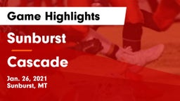 Sunburst  vs Cascade  Game Highlights - Jan. 26, 2021