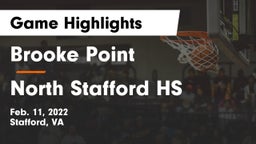 Brooke Point  vs North Stafford HS Game Highlights - Feb. 11, 2022