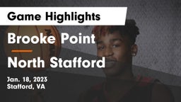 Brooke Point  vs North Stafford Game Highlights - Jan. 18, 2023