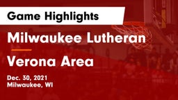 Milwaukee Lutheran  vs Verona Area  Game Highlights - Dec. 30, 2021
