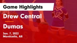 Drew Central  vs Dumas  Game Highlights - Jan. 7, 2022