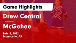 Drew Central  vs McGehee  Game Highlights - Feb. 4, 2022