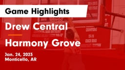 Drew Central  vs Harmony Grove  Game Highlights - Jan. 24, 2023