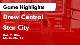 Drew Central  vs Star City  Game Highlights - Dec. 2, 2023