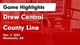 Drew Central  vs County Line Game Highlights - Dec. 9, 2023