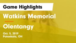 Watkins Memorial  vs Olentangy  Game Highlights - Oct. 5, 2019