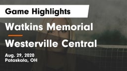 Watkins Memorial  vs Westerville Central  Game Highlights - Aug. 29, 2020